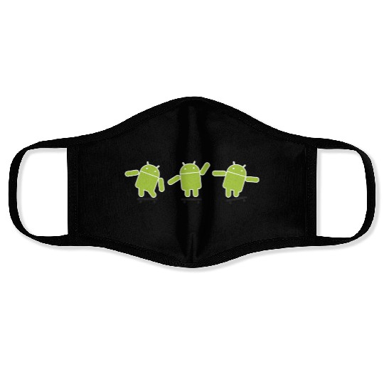 Android Skate Lime Face Masks