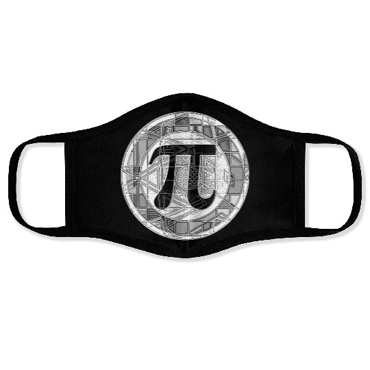Pi Day Symbol Round Face Masks