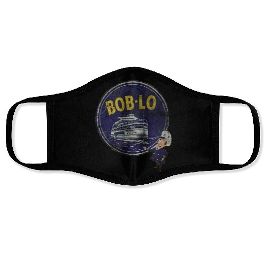 Vintage Retro Classic Cute Detroit Boblo Island Face Masks