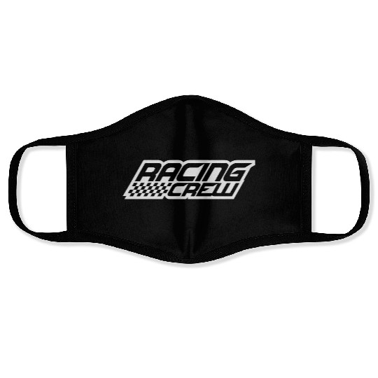 Racing Crew Design Face Masks