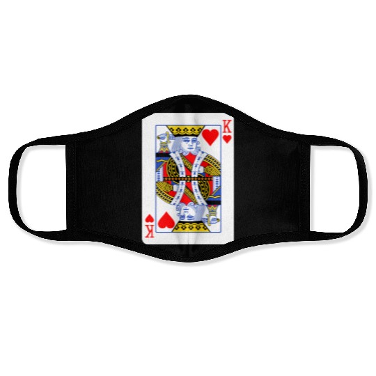 King Of Hearts Couple Face Masks