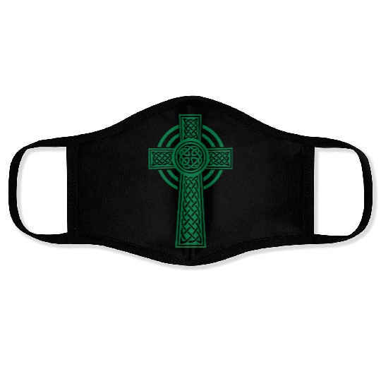 Celtic cross Face Masks
