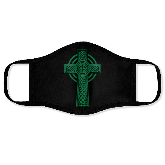 Celtic cross Face Masks