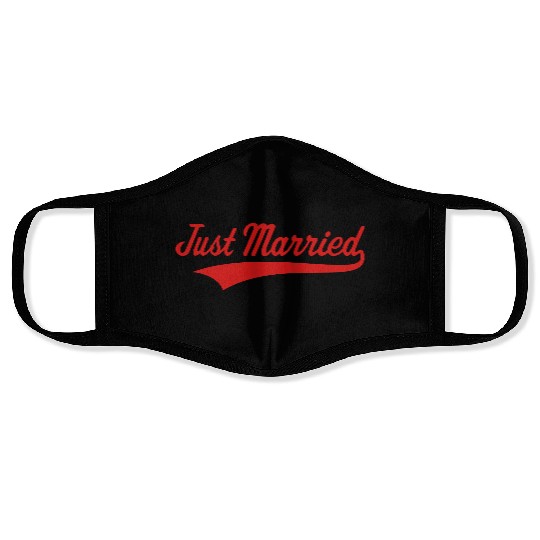 Just Married (Marriage / Wedding) Face Masks