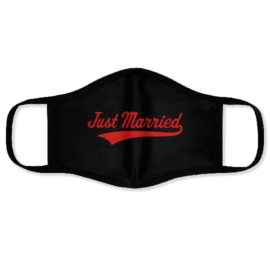 Just Married (Marriage / Wedding) Face Masks