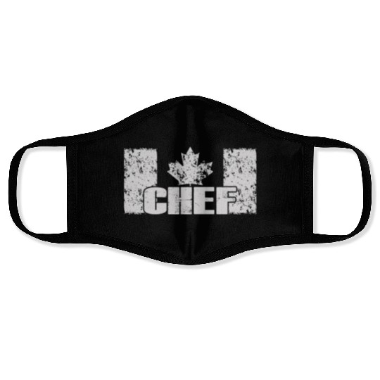 chef- canadian chef Face Masks