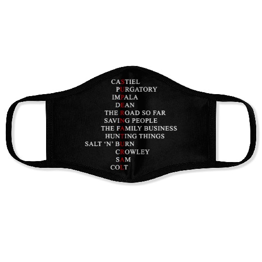 Supernatural - Awesome supernatural Face Masks