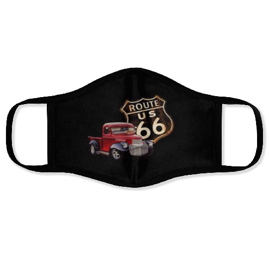 Route 66 Street Rod Face Masks