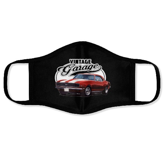 Vintage Camaro Garage Face Masks