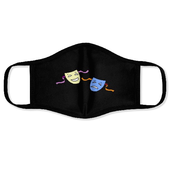 Beagle Bros Comedy Tragedy Face Masks