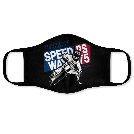 Flat Track Rider - Speedway Racing Face Masks