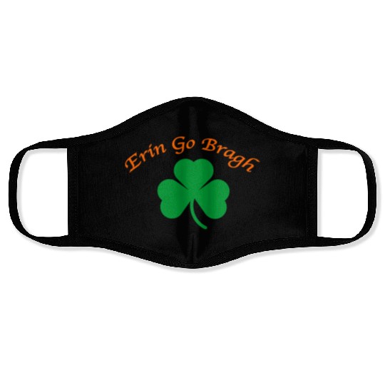 Erin Go Bragh Shamrock Face Masks