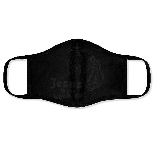 Jesus Hookup Face Masks