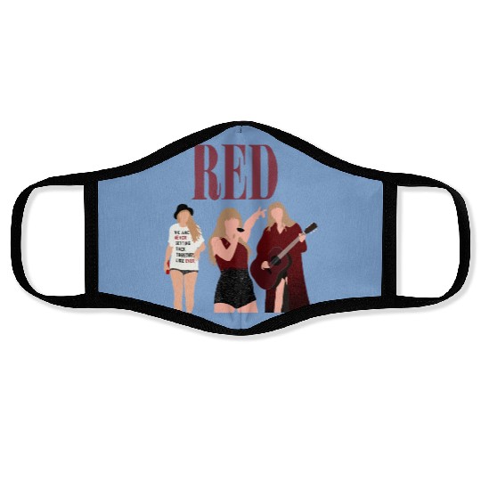 taylorswift red eras tour art Face Masks
