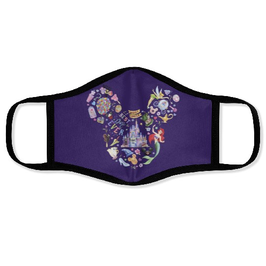 Disney Magic Kingdom Face Masks, Disney Characters Face Masks