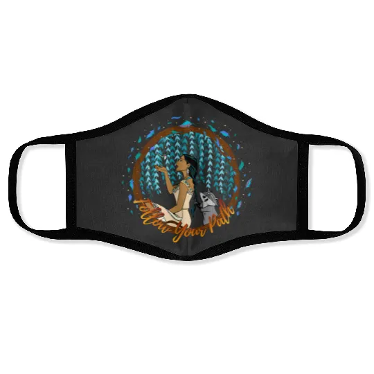 Disney Pocahontas Follow Your Path Circle Text Face Masks