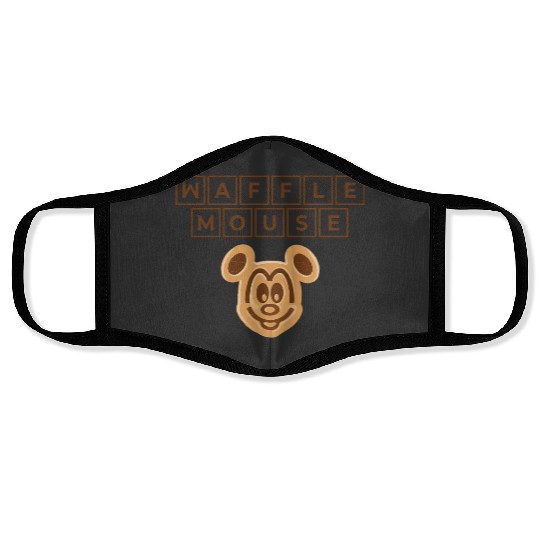 Waffle Mouse Face Masks,Disney Epcot Face Masks,Mickey Mouse Head,Disney World Face Masks