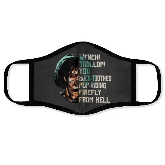 Vintage Disney Billy Butcherson Wench Trollop Face Masks, Hocus Pocus 2 Face Masks, Sanderson Sisters Witch Face Masks