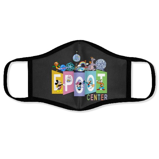 Disney Epcot Center Tank, Vintage Disney Epcot Tank, Retro Disney Tank, Mickey And Friend Tank Face Masks