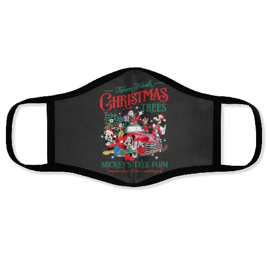 Discover Retro Disney Farm Fresh Face Masks Crewneck, Mickey's Tree Farm