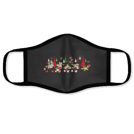 Discover Disney Christmas Matching Face Masks, Mickey Minnie Christmas Face Masks