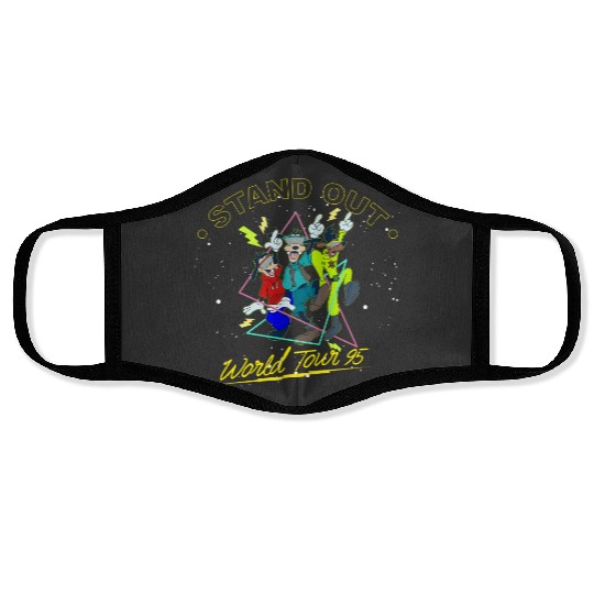 Disney Powerline  Color Face Masks, Vintage Disney Goofy Powerline Face Masks