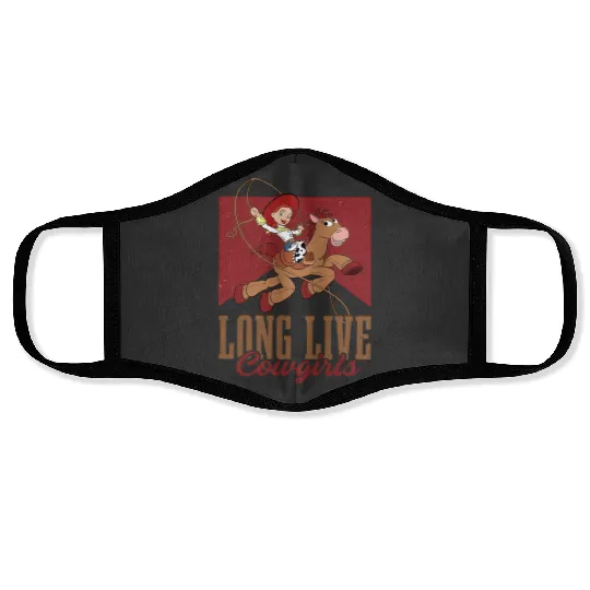 Retro Disney Toy Story Jessie Face Masks Long Live Cowgirls Face Masks, Toy Story Jessie and Bullseye Face Masks