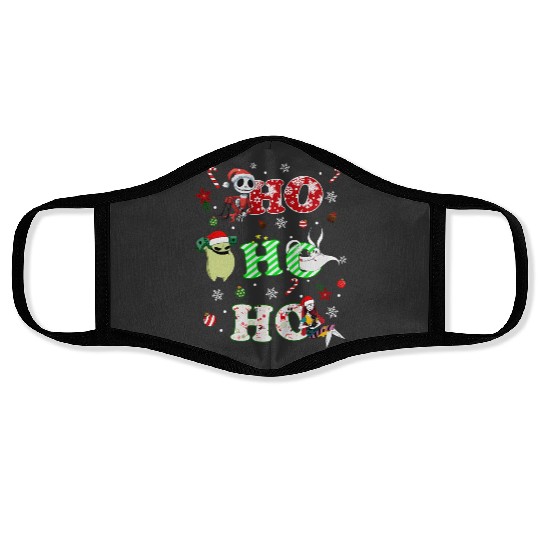 Ho Ho Ho The Nightmare Before Christmas Face Masks, Disney Christmas Face Masks