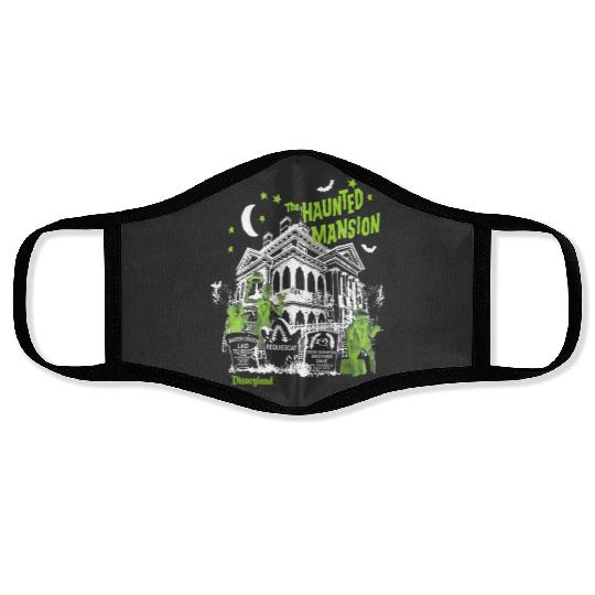 Vintage Haunted Mansion Face Masks, The Haunted Mansion Face Masks, Disneyland Halloween Face Masks