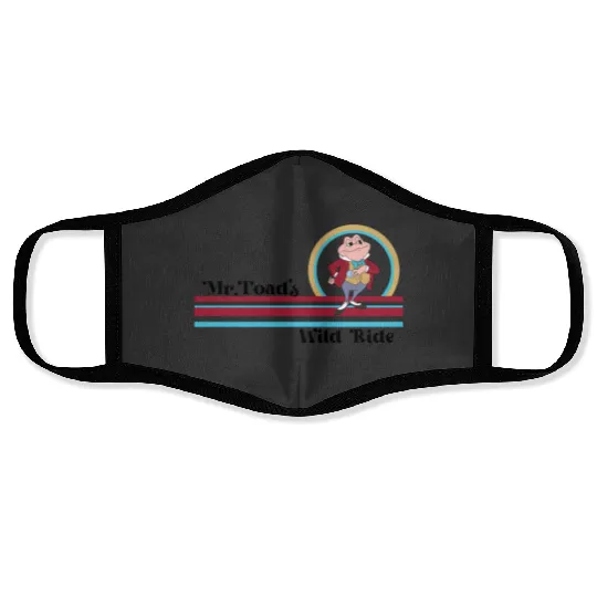 Disney Retro Mr. Toad's Wild Ride Face Masks / Disney Mr. Toad Face Masks