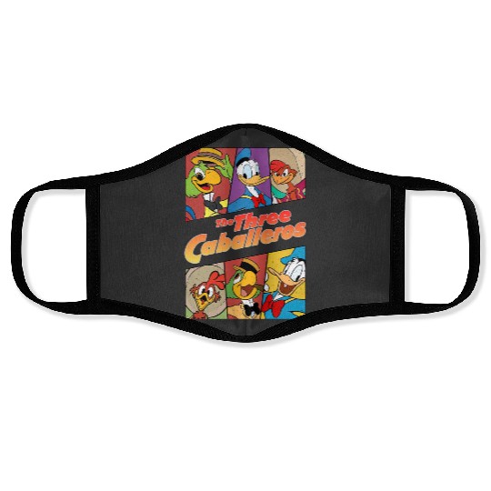 Disney The Three Caballeros All Characters Retro Face Masks, Animal Kingdom