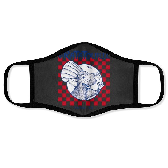 Disney Pixar Ratatouille Remy Paris Checkerboard Face Masks