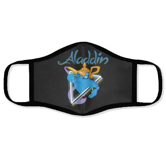 Disney Aladdin Genie 90s Style Portrait Face Masks