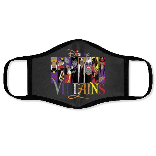 Disney Villains Face Masks, Maleficent Evil Queen Face Masks, Disney Villains Castle Face Masks