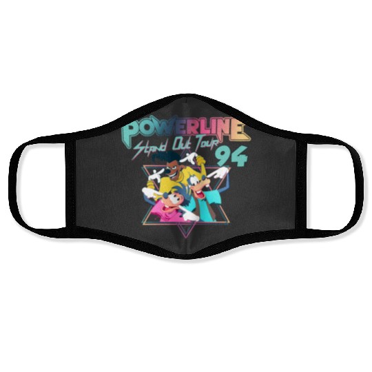 Disney A Goofy Movie Powerline World Tour 95 Retro 80s Face Masks