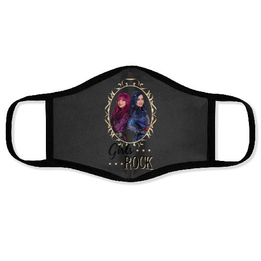 Disney Descendants Mal And Evie Girls Rock Face Masks