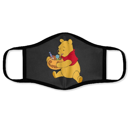Disneyss Winnie The Pooh Halloween Trick Or Treat Logo Face Masks