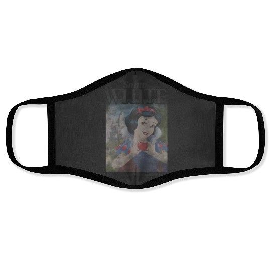 Disneyss Snow White Vintage Apple Poster Face Masks