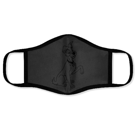 Disneyss Lady And The Tramp Left Chest Pocket Portrait Face Masks