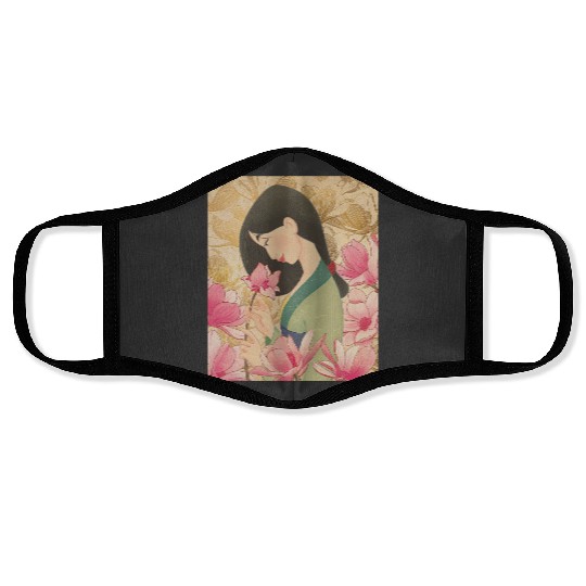 Disney Mulan Floral Face Masks
