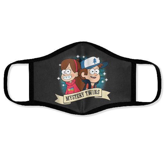 Disneyss Gravity Falls Dipper And Mabel Mystery Twins Logo Face Masks