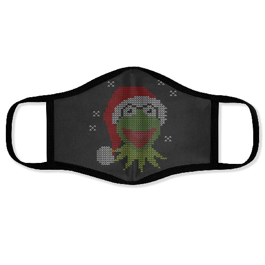 Disneyss The Muppets Christmas K the frog With Santa Hat Face Masks