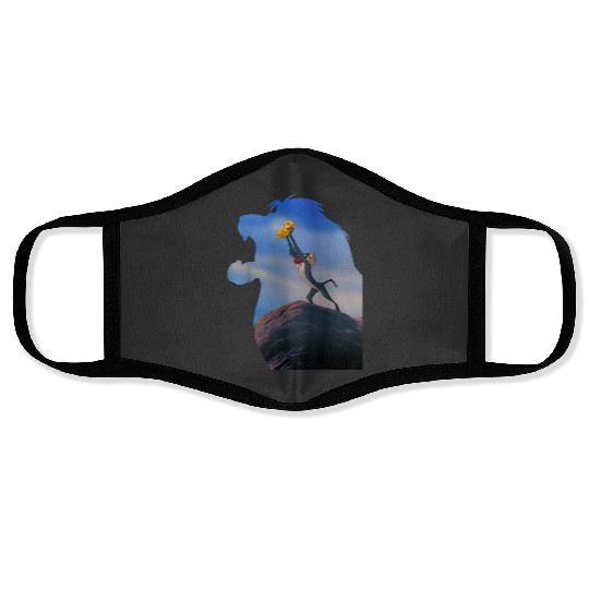 Disney Lion King Mufasa Silhouette Pride Rock Rafiki Simba Face Masks