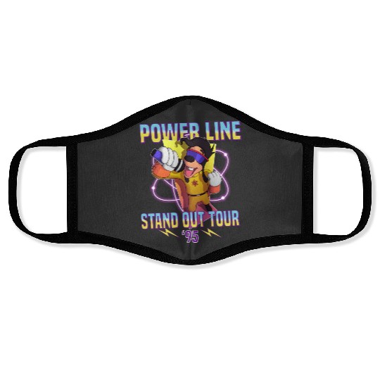 Powerline Stand Out World Tour 95 Face Masks, Disney Powerline Goofy Movie Face Masks
