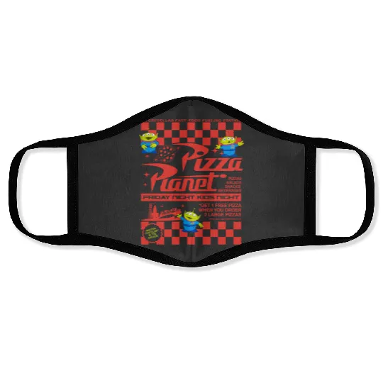 Disney Toy Story Pizza Planet Face Masks, Disney Alien Pizza Planet