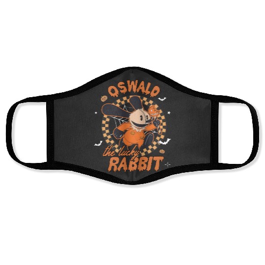 Retro Disney Oswald The Lucky Rabbit Halloween Face Masks, Spooky Season Face Masks