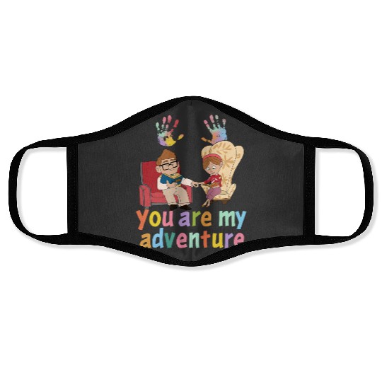 Disney Movie You Are My Adventure Face Masks, Disney Couple Carl and Ellie Face Masks