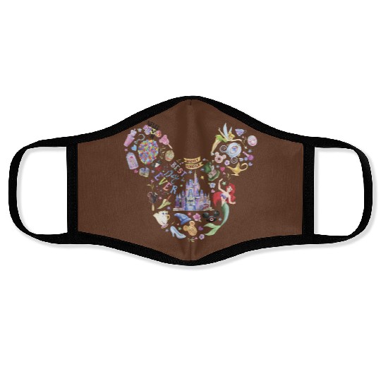 Disney Magic Kingdom Face Masks, Disney Characters Face Masks