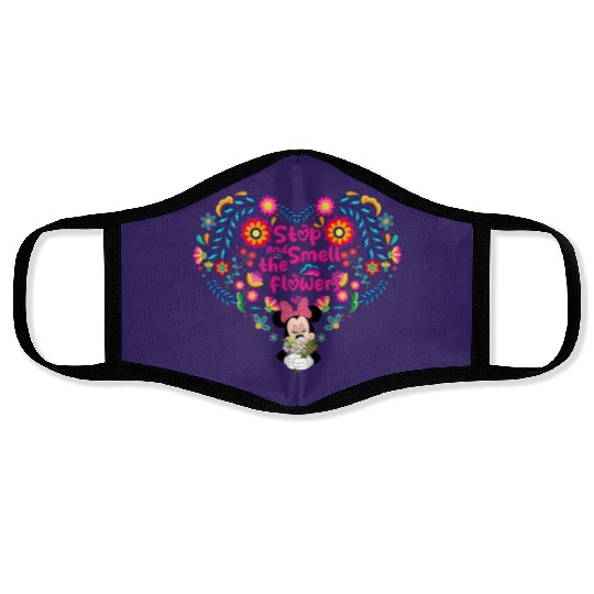 Minnie Flower Face Masks, Disney Epcot, Epcot International Flower and Garden Festival 2023, Mickey's Garden Face Masks