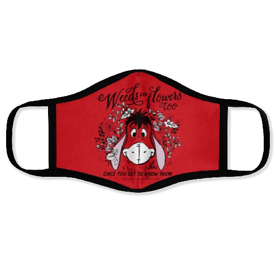 Disney Winnie The Pooh Eeyore Weeds Are Flowers Too Face Masks